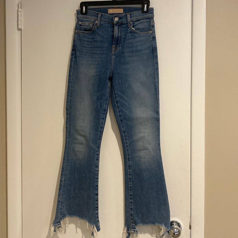 7 for all Mankind Ankle High Rise Jean